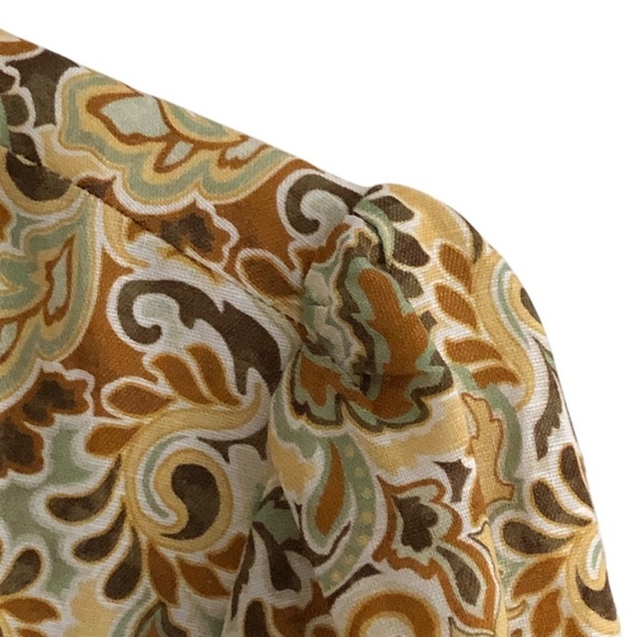Charlie Holiday Harper Shirt Dress Forest Paisley Medium 6 - Picture 5 of 13